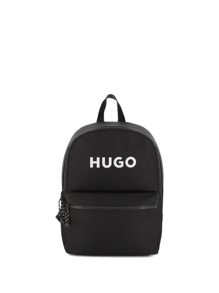  Hugo Kids Logo-print Backpack - Black 