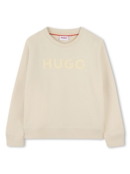  Hugo Kids Logo-print Sweatshirt - Neutrals 