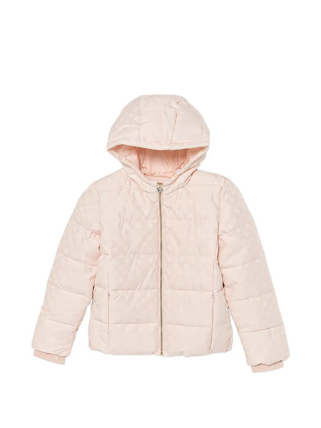  Hugo Kids Monogram-pattern Puffer Jacket - Pink 