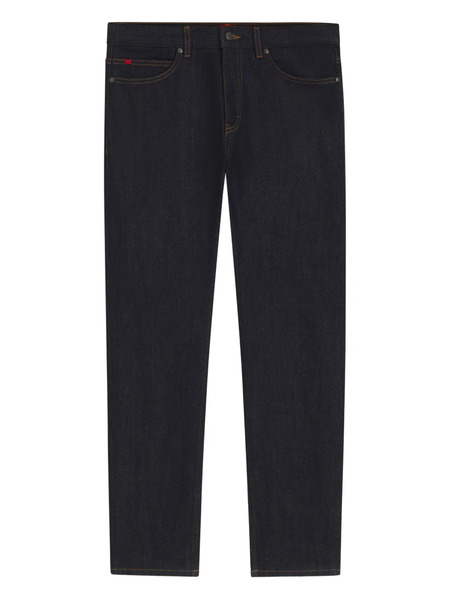  Hugo Leather-patch Jeans - Blue 