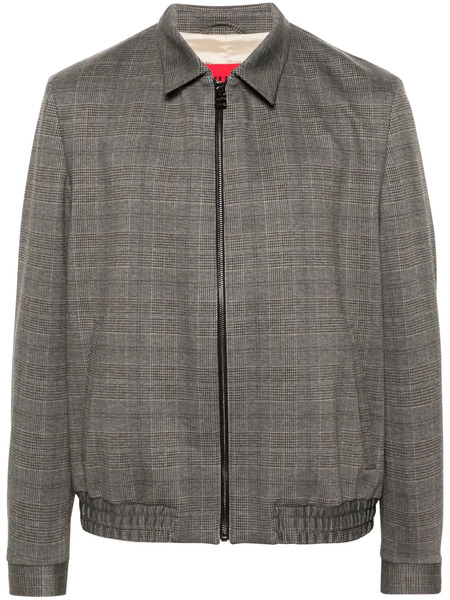 Hugo Logo-embroidered Jacket - Grey 