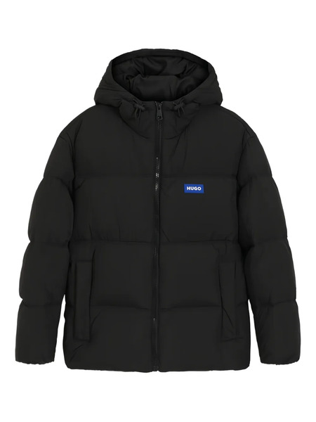  Hugo Logo-patch Padded Jacket - Black 
