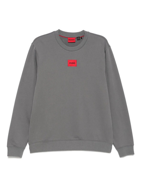  Hugo Logo-patch Sweater - Grey 