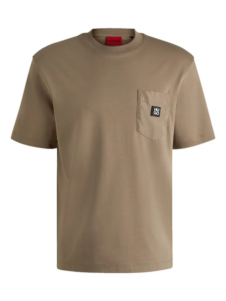  Hugo Logo-patch T-shirt - Neutrals 