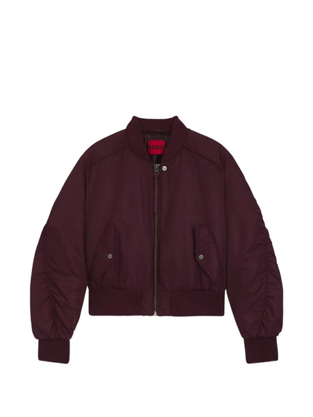 Hugo Padded Bomber Jacket - Red 