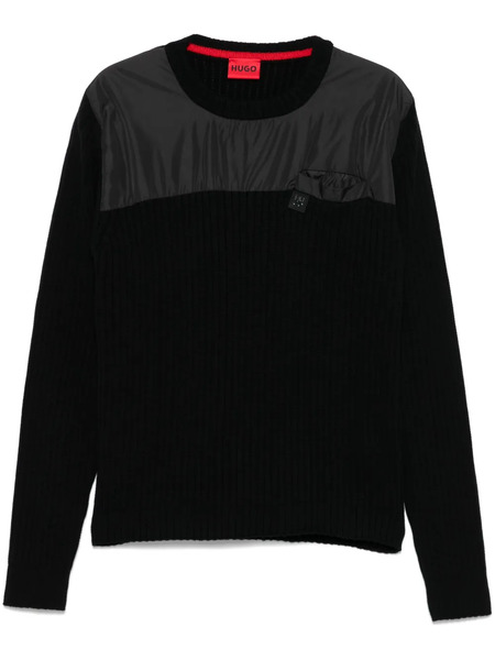  Hugo Panelled Sweater - Black 