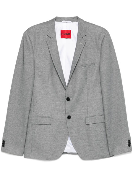  Hugo Pattern-jacquard Blazer - Black 