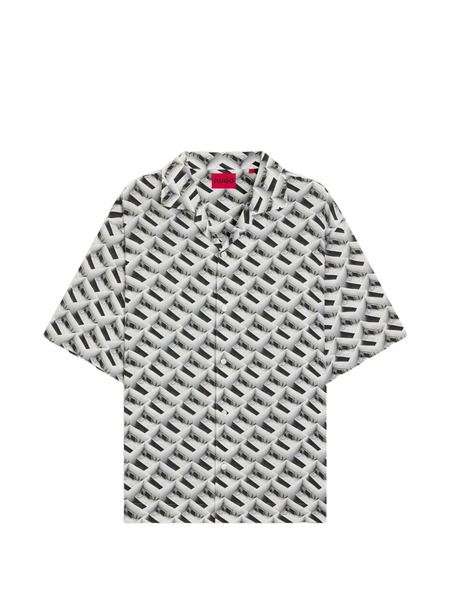  Hugo Patterned Short-sleeve Shirt - White 