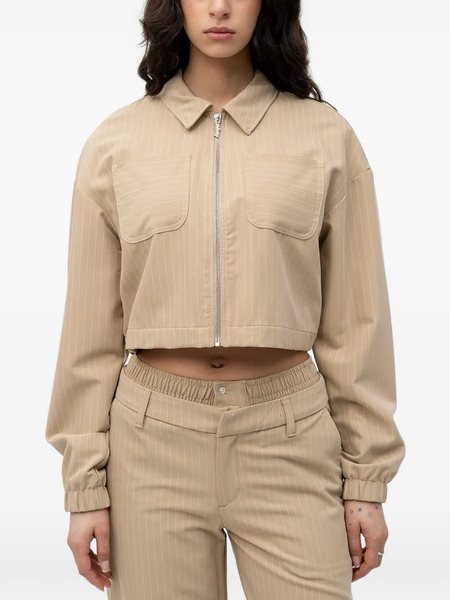  Hugo Pinstripe Zipped Jacket - Neutrals 