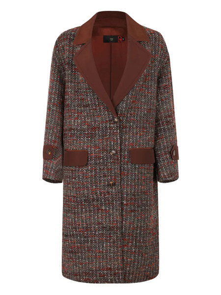  Hui Milano Buttoned Pocket Coat - Brown 