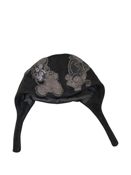  Hui Milano Floral Pattern Hat - Grey 