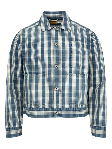  Human Made Check-print Shirt Jacket - Blue 