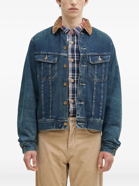  Human Made Corduroy-collar Denim Jacket - Blue 