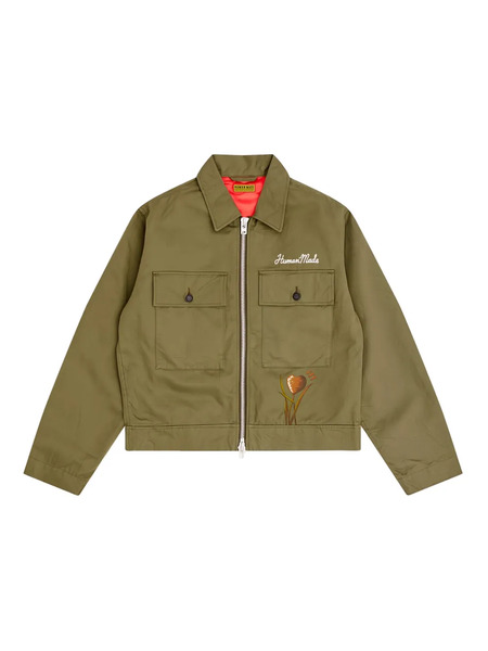  Human Made Cotton Military Jacket - Green 