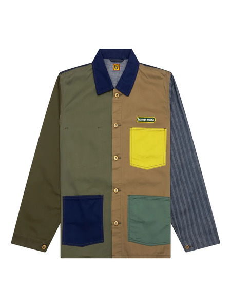  Human Made Crazy Coverall Patchwork Panelled Jacket - Green 