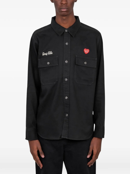  Human Made Embroidered Work Shirt - Black 