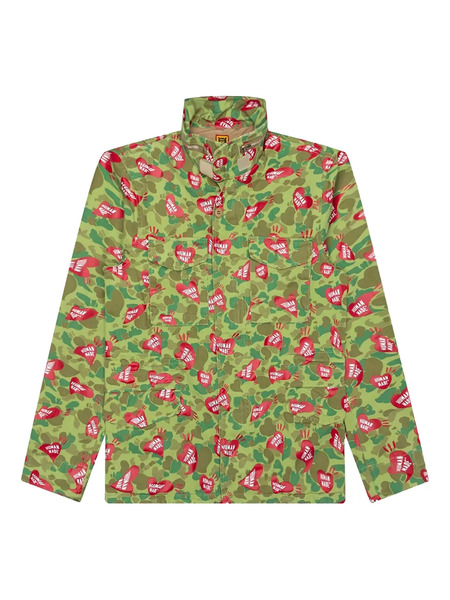 Human Made Heart-camouflage Field Jacket - Green 