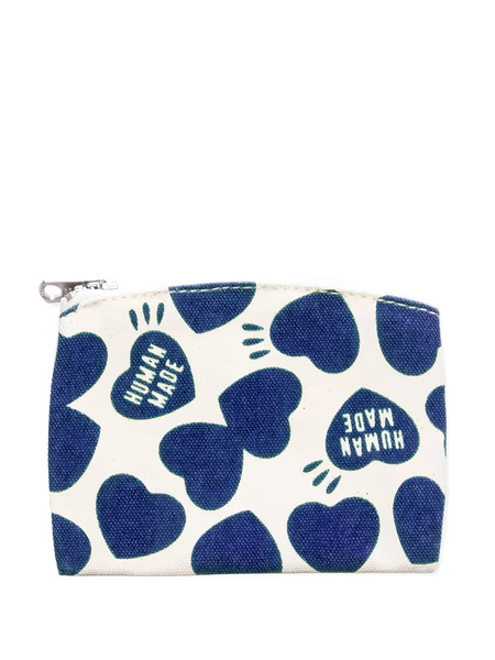  Human Made Heart Zipped Wallet - Neutrals 