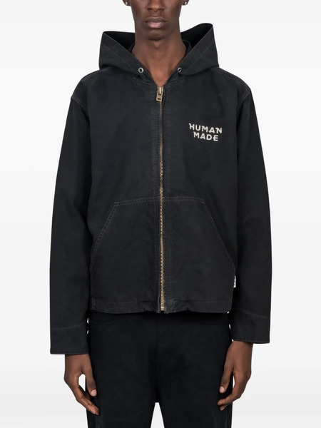  Human Made Hooded Zip-up Jacket - Black 