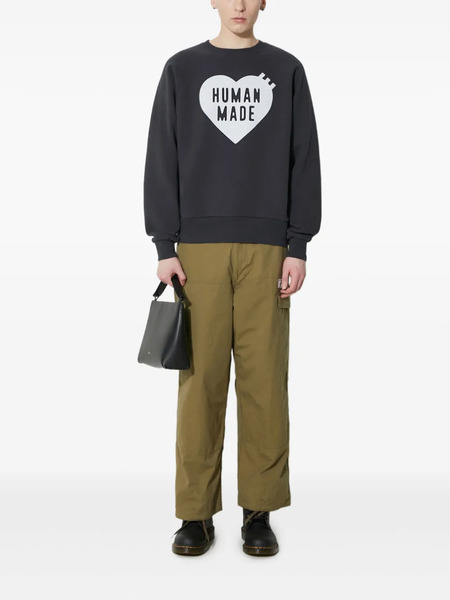  Human Made Logo-patch Trousers - Green 