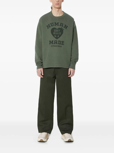  Human Made Logo-print Sweatshirt - Green 