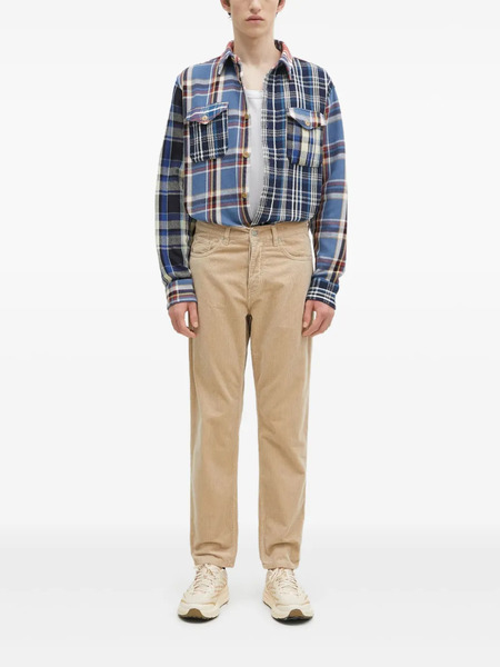  Human Made Patchwork Plaid Shirt - Blue 