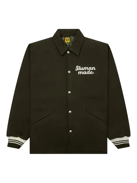  Human Made Stadium Embroidered-patch Varsity Jacket - Brown 