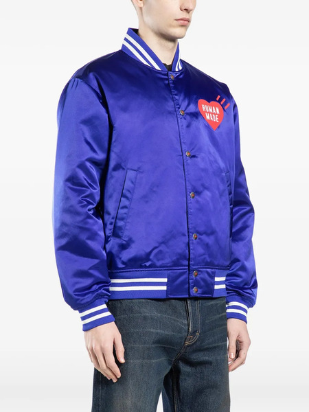  Human Made Stadium Heart-patch Bomber Jacket - Blue 