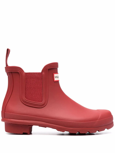  Hunter Elasticated Side-panel Chelsea Boots - Red 