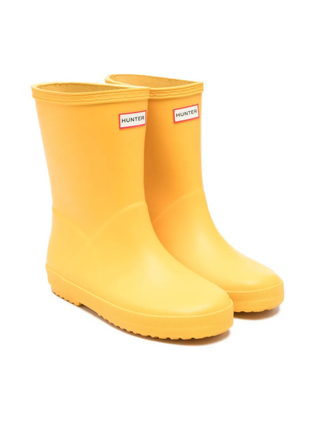  Hunter Kids Logo Boots - Yellow 
