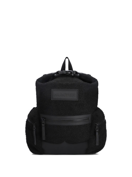 Hunter Kids Logo-patch Backpack - Black 