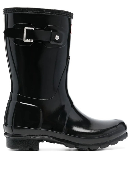 Hunter Logo-patch Rain Boots - Black 
