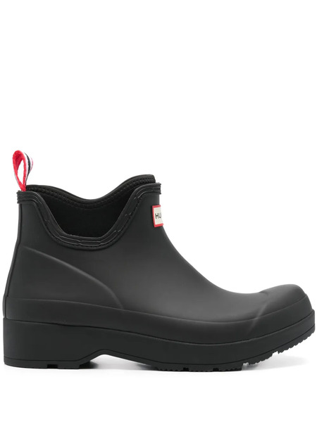  Hunter 35mm Logo-patch Rain Boots - Black 