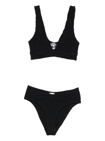  Hunza G Angel Textured-finish Bikini - Black 