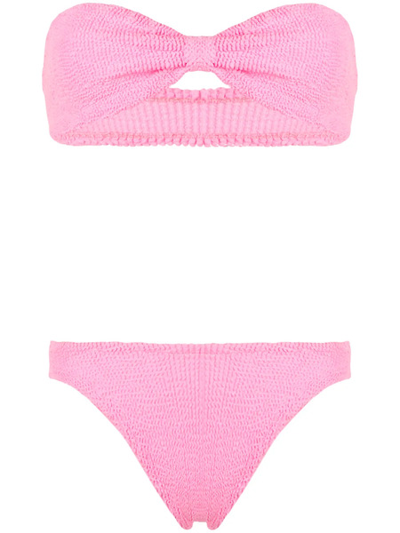  Hunza G Jean Crinkle Bikini Set - Pink 