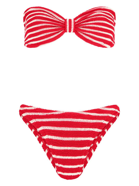  Hunza G Jean Striped Bikini - Red 