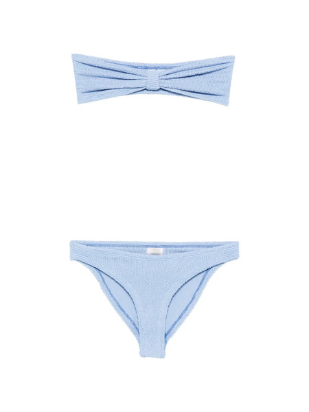  Hunza G Knot Front Bikini - Blue 