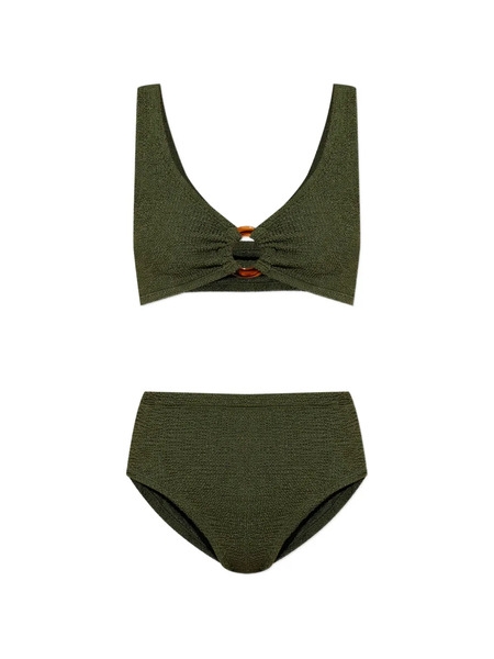  Hunza G Nadine Crinkle Ring Bikini - Green 