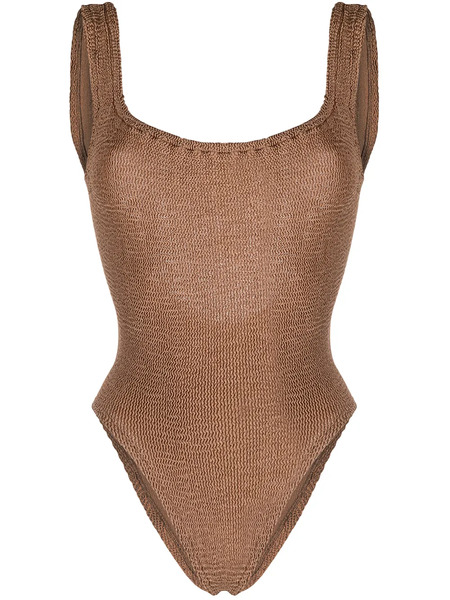 Hunza G Square-neck Swimsuit - Neutrals 