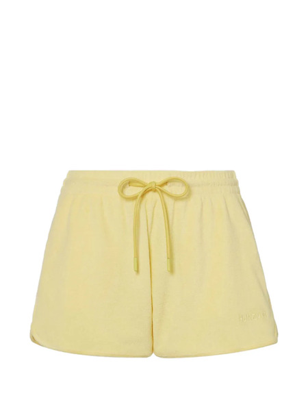  Hunza G Towelling Drawstring Shorts - Yellow 