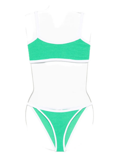  Hunza G Tyler Contrast-trim Bikini - Green 