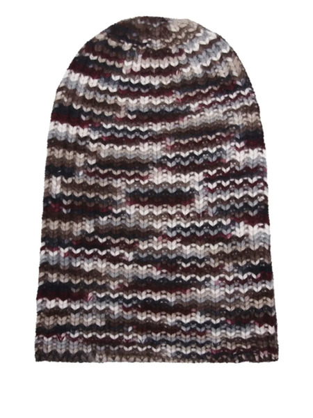  Hurray Striped Beanie - Brown 