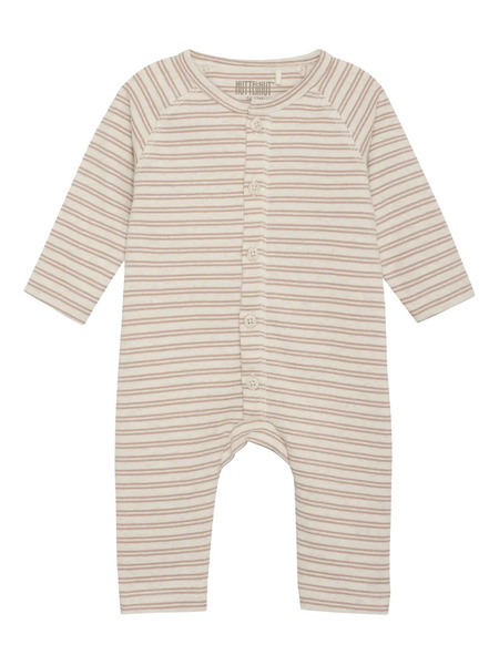  Huttelihut Striped Buttoned Romper - Neutrals 