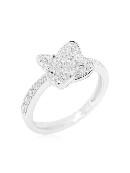  Hyt Jewelry 18kt White Gold Diamond Ring 