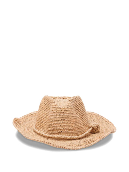  Ibeliv Knotted Raffia Hat - Neutrals 