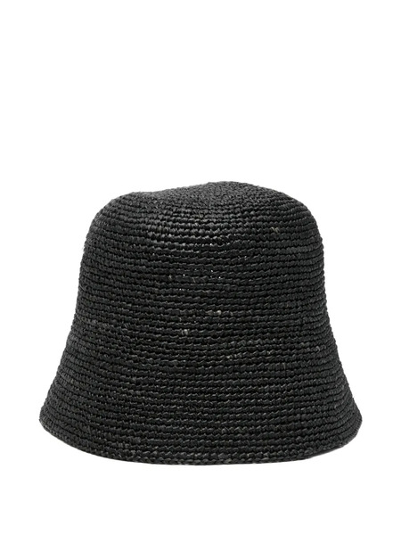  Ibeliv Raffia Bucket Hat - Black 