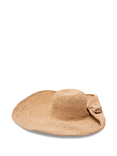  Ibeliv Raffia Tassel Hat - Neutrals 