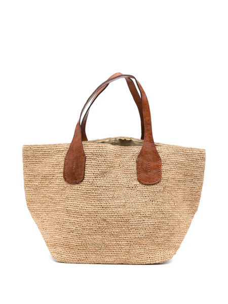  Ibeliv Tokyo Ii Raffia Handle Tote Bag - Neutrals 