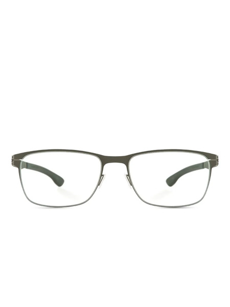  Ic! Berlin Moss Rectangle Glasses - Green 