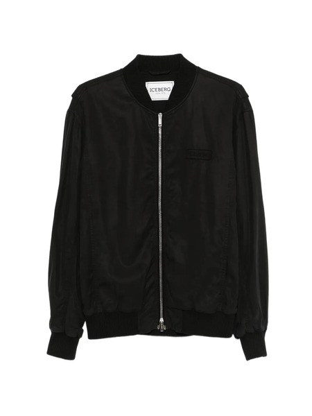  Iceberg Black Bomber Jacket 